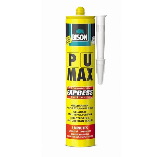 BISON PU Max Timber Express Adeziv poliuretanic monocomponent pentru lemn, 310ml