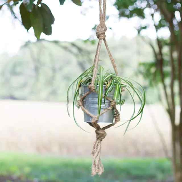 Cuier pentru plante Macrame din iută